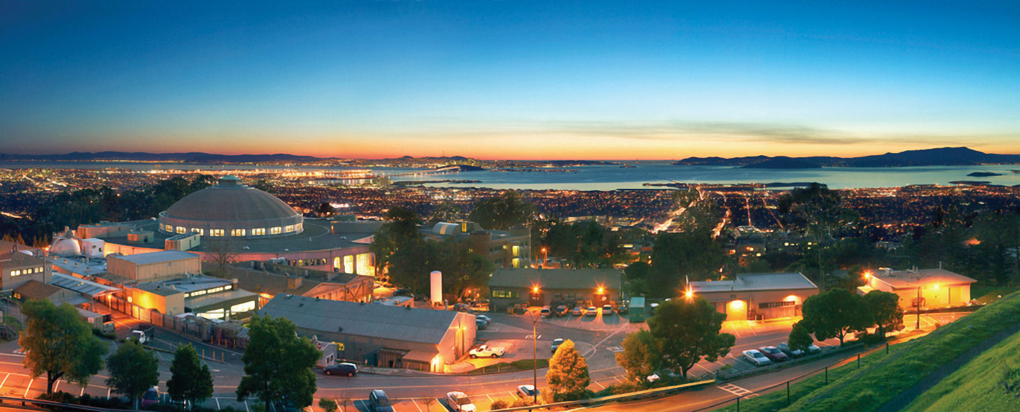 Lawrence Berkeley National Laboratory sits above the City of Berkeley in the East Bay. Photo by Roy Kaltschmidt